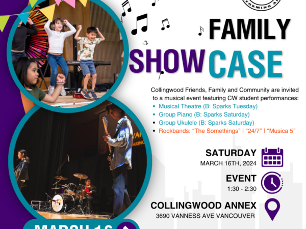 Spring Family Showcase: March 16th